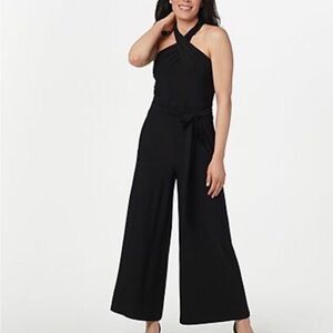 Jumpsuit Sam Edelman Cross halter wide leg jumpsuit size large